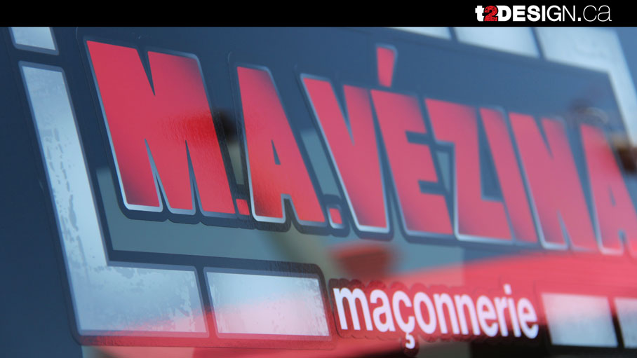 Lettering Ford F150 MA Vezina Maconnerie